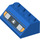 LEGO Blue Slope 2 x 4 (45°) with Headlights and Black Lines Pattern with Rough Surface (82927 / 82928)