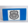 LEGO Blue Slope 2 x 4 Curved with Police Badge Sticker with Bottom Tubes (88930)