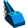 LEGO Blauw Helling 45° 2 x 3 x 1.3 Dubbele met Light Grijs Haak