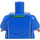 LEGO Blå Fodbold Player Torso med Medium Brun Hænder (973 / 76382)