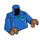 LEGO Blue Soccer Player Torso with Medium Dark Flesh Hands (973 / 76382)