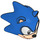 LEGO Blau Sonic Kopf (83492)