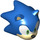 LEGO Blau Sonic the Hedgehog Minifigure Kopf (28317)