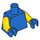 LEGO Blue SpongeBob Super Hero Minifig Torso (76382 / 88585)
