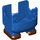 LEGO Blauw Super Mario Onderzijde Halve met Brown Shoes (58101 / 75355)