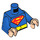 LEGO Blue Superman with Short Legs Minifig Torso (973 / 76382)