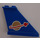 LEGO Blue Tail 4 x 1 x 3 with Space Logo (Right) Sticker (2340)