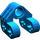 LEGO Blauw Technic Kruis Blok 2 x 2 x 2 Krom 90 Split (Pin/Twin As) (42193 / 92907)