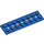 LEGO Blauw Technic Plaat 2 x 8 met Gaten (3738)