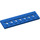 LEGO Blue Technic Plate 2 x 8 with Holes (3738)