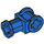 LEGO Blue Technic Through Axle Connector with Bushing (32039 / 42135)