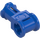 LEGO Blue Technic Through Axle Connector with Bushing (32039 / 42135)