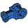 LEGO Blue Technic Through Axle Connector with Bushing (32039 / 42135)