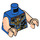 LEGO Blau Thor Minifig Torso (973 / 76382)