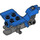 LEGO Blauw Three-wheeled Motor Cycle Lichaam met Dark Stone Grijs Chassis (15821 / 76040)