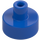 LEGO Blauw Tegel 1 x 1 Rond met Hollow Staaf (20482 / 31561)