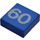 LEGO Blau Fliese 1 x 1 mit 60 mit Nut (3070)