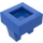 LEGO Bleu Tuile 1 x 1 avec Agrafe (Pas de coupe au centre) (2555 / 12825)