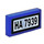LEGO Bleu Tuile 1 x 2 avec &#039;HA 7939&#039; Autocollant avec rainure (3069)