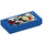 LEGO Blau Fliese 1 x 2 mit Harley Quinn mit Nut (3069 / 33467)
