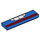 LEGO Blue Tile 1 x 4 with Teeth and Dark Red Stripe  (9479) (2431 / 72159)