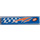 LEGO Blauw Tegel 1 x 6 met &#039;17&#039; en Checkered Patroon Sticker (6636)