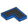 LEGO Blue Tile 2 x 2 Corner with Black Section (14719 / 103642)