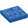 LEGO Bleu Tuile 2 x 2 avec Blueprint for Espacer Navette avec rainure (3068 / 21832)