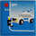 LEGO Blue Tile 2 x 2 with City Police Car Set Box Sticker with Groove (3068)