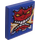 LEGO Blauw Tegel 2 x 2 met Gezicht Chewing Lightning Sticker met groef (3068)