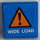 LEGO Blau Fliese 2 x 2 mit &#039;Breit LOAD&#039; und Warning Triangle Aufkleber mit Nut (3068)