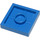 LEGO Blau Fliese 2 x 2 ohne Kante