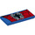 LEGO Blue Tile 2 x 4 with Spiderman Logo (21357 / 87079)