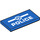 LEGO Bleu Tuile 2 x 4 avec blanc Police et Badge Sign (36103 / 87079)