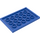 LEGO Blau Fliese 4 x 6 mit Noppen auf 3 Edges (6180)