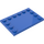 LEGO Blue Tile 4 x 6 with Studs on 3 Edges (6180)