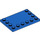 LEGO Blau Fliese 4 x 6 mit Noppen auf 3 Edges (6180)