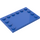 LEGO Blau Fliese 4 x 6 mit Bolzen auf 3 Edges (6180)
