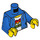 LEGO Blauw Torso met Blauw Trui en Wit T-Shirt (973 / 76382)