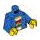 LEGO Blauw Torso met Blauw Trui en Wit T-Shirt (973 / 76382)