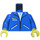 LEGO Blau Torso mit Drei Pockets auf Jacke (73403 / 76382)