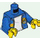 LEGO Blue Torso with Yellow Stripe (Urban Jay) (973 / 76382)