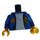 LEGO Blu Busto con Giallo Striscia (Urban Jay) (973 / 76382)