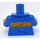 LEGO Blå Overkropp med Gul Stripe (Urban Jay) (973 / 76382)