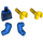 LEGO Bleu Town Highway repairman Torse (973)