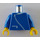 LEGO Blauw Town Torso met Gebogen Zipper (973)