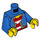LEGO Blauw Treasure Hunt Pirate Minifig Torso (973 / 76382)