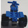LEGO Blue Tricycle with Dark Gray Chassis and Black Wheels
