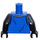 LEGO Blau Tunic Torso mit Pearl Dark Grau Arme und Falcon Schild (973 / 76382)