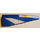 LEGO Blue Wedge 10 x 3 x 1 Double Rounded Right with White and Yellow Markings 8093 Sticker (50956)